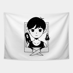 Black & White Boy Tapestry