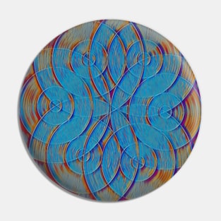 Flower Of Life Faded Pin