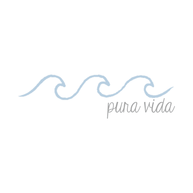 Pura Vida Wave in Cursive by annmariestowe