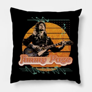 Jimmy page \\ retro art Pillow