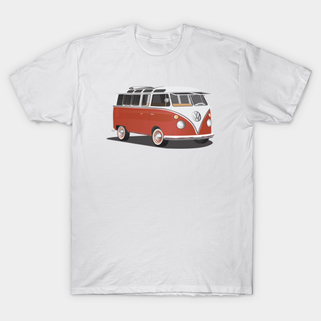 red and white van shirt