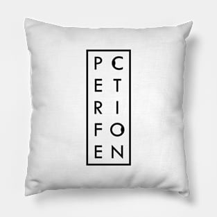 Perfection outline box Pillow