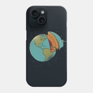 Earth Cake Earth Day Ecology Earth Map by Tobe Fonseca Phone Case