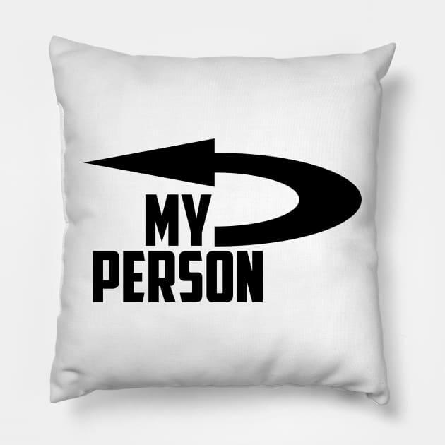 My person - Right Pillow by cristinaandmer