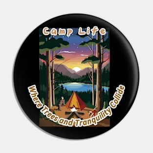 Camping Pin