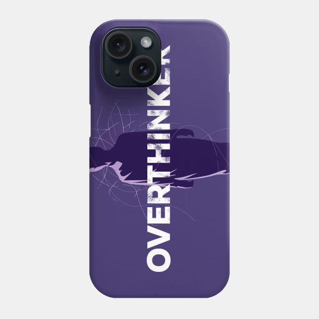 silhouette of a man that trapped by his mind Phone Case by Creatiful