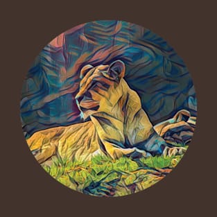 Lion lying in the sun T-Shirt