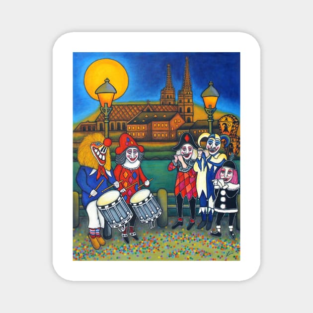 Basel Fasnacht/Carnival Memories Magnet by LisaLorenz