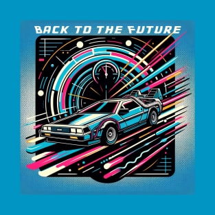 Retro Back to the Future - Delorean T-Shirt