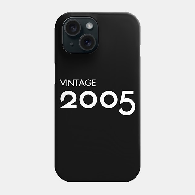 Vintage 2005 Gift 15th Birthday Party Phone Case by Damsin