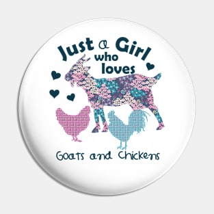 Goats and chickens, country girl Pin