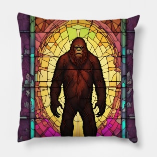 Bigfoot Stained Glass Pillow