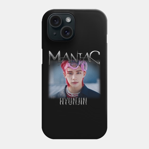 maniac skz hyunjin Phone Case by GlitterMess