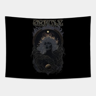 Oracle - Ancient Witch Priestess of Prophecy Art Nouveau Tapestry