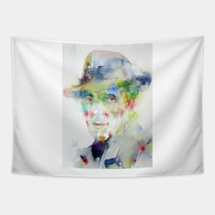 HUMPHREY BOGART watercolor portrait Tapestry