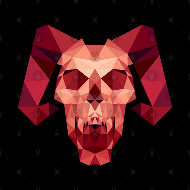 Horned Skull by MKD