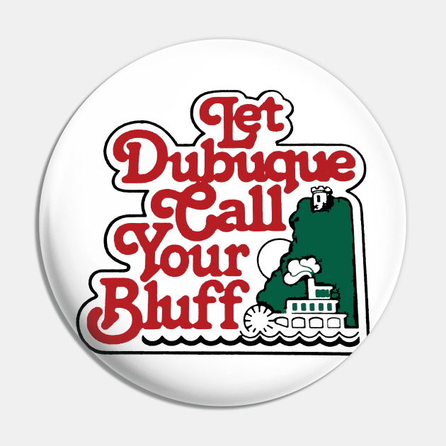 Dubuque Vintage Style Decal Pin by zsonn