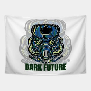 Dark Future Helmet Tapestry