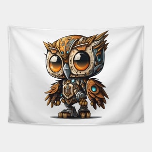 Robot Owl Tapestry