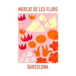 Flower Market from Barcelona T-Shirt