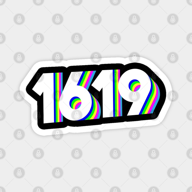 Black History Month 1619 African American Magnet by UrbanLifeApparel