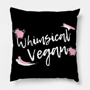 Whimsical vegan design Pillow