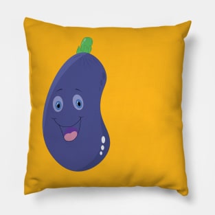 eggplant illustration Pillow