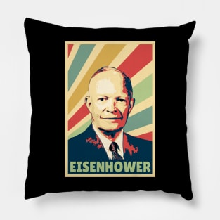 Dwight D. Eisenhower Vintage Colors Pillow