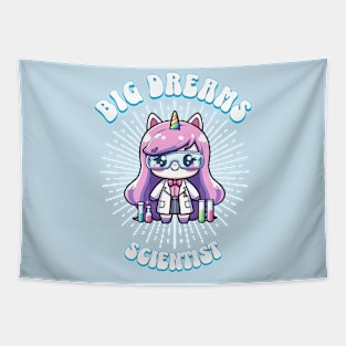 Big Dreams Scientist Unicorn Ocean Edition Tapestry