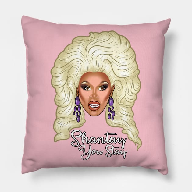 Shantay You Stay Pillow by RobskiArt