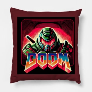 Doom Guy Retro Pillow