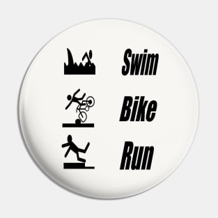 Swim Bike Run Pin