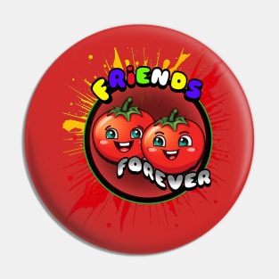 Friends Forever Vegetable Pin