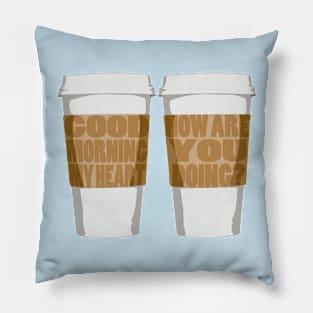 Good Morning Coffee Pillow