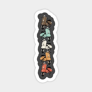 Piaggio Vespa scooter colors Magnet