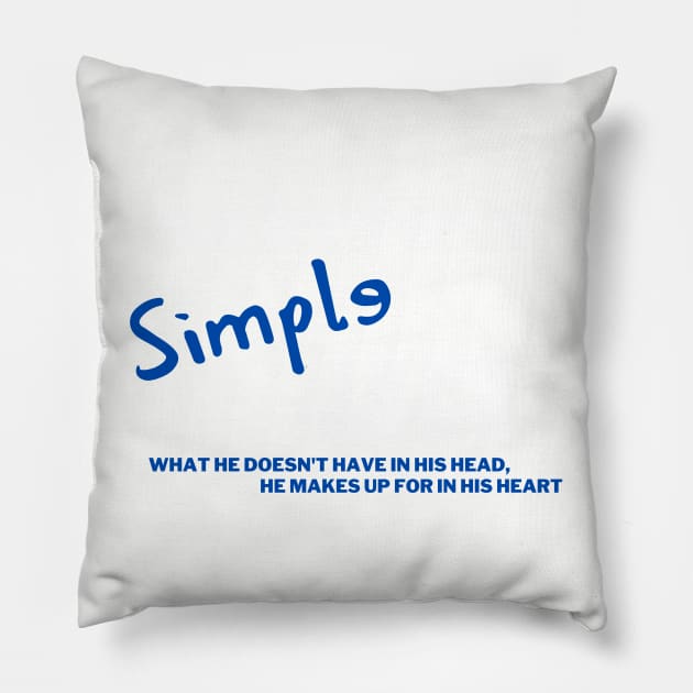 Simple Jack 1 Pillow by Spatski