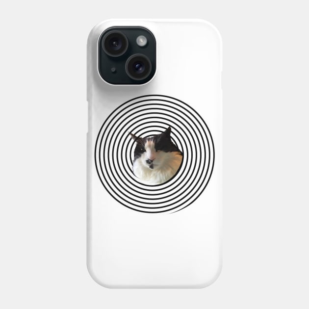 Hypnotic Cat Phone Case by TenomonMalke