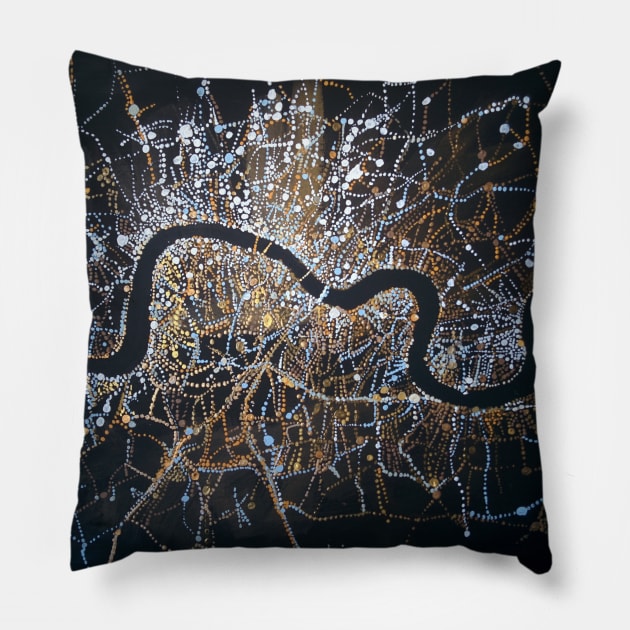 Night London Pillow by Novaart