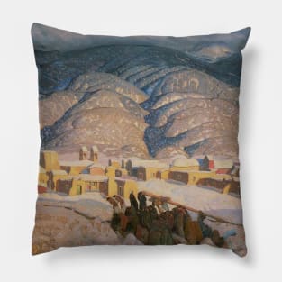 Sangre de Cristo Mountains by Blumenschein Pillow