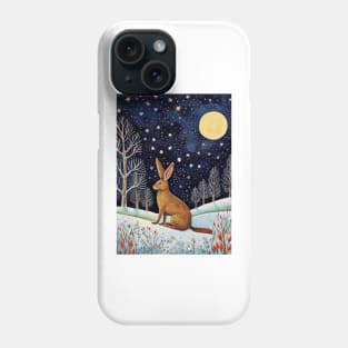 Moonlit Reverie: The Hare's Serenity Phone Case