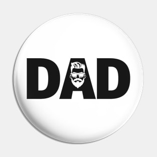 Dad Font Icon Logo Pin