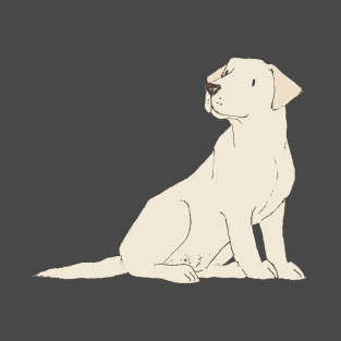 Cream Labrador Dog T-Shirt