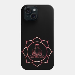 Buddha Red, Buddhism, Eastern Philosophy, Thailand, Meditation, Mental Health Phone Case