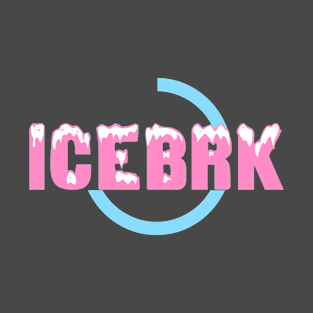 IceBrk Logo (Light Pink/Light Blue) T-Shirt