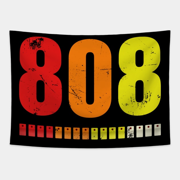 TR 808 Legendary Electronic Drum Machine from the 80s Tapestry by melostore