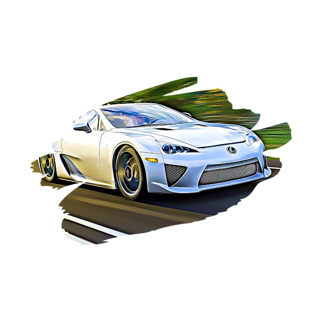 LFA Race Art Print by Auto-Prints