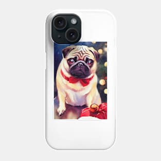 Watercolor pug Phone Case