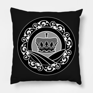 Crown (Monochrome) Pillow