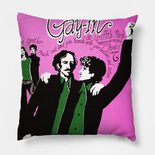 Griffith Park Gay-In Vintage 60s Retro LA LGBT Pillow