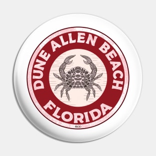 Dune Allen Beach Florida Crab 30A 30 A Emerald Coast Walton County Pin